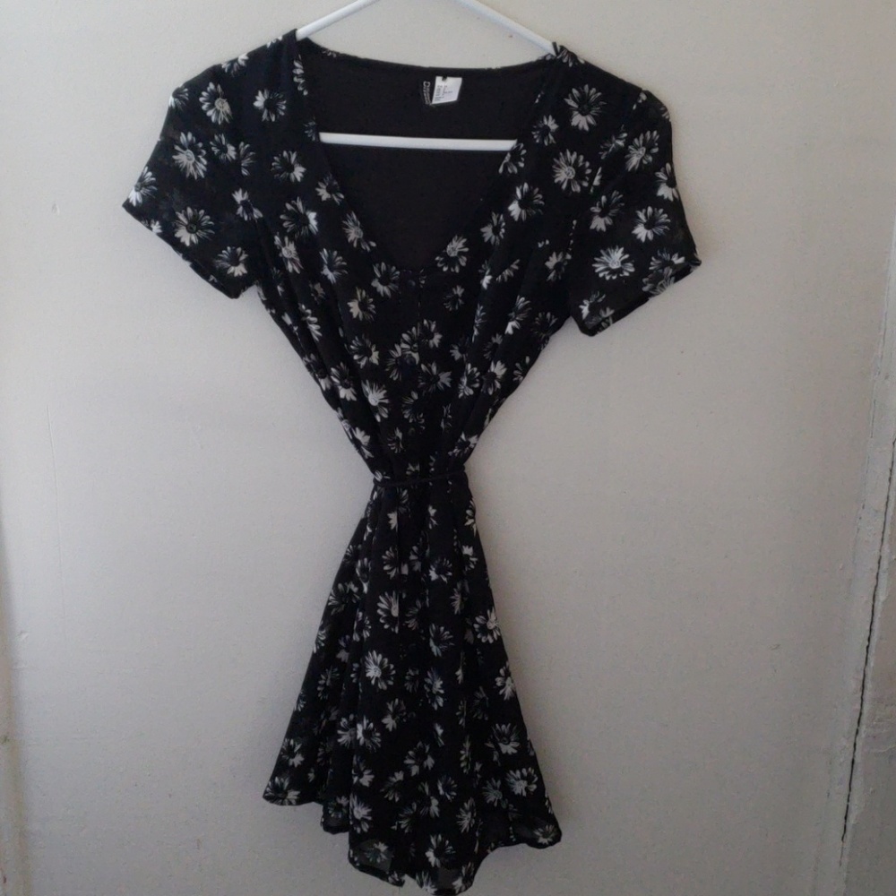 Black mini dress